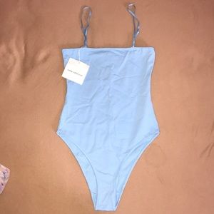 Blue bodysuit